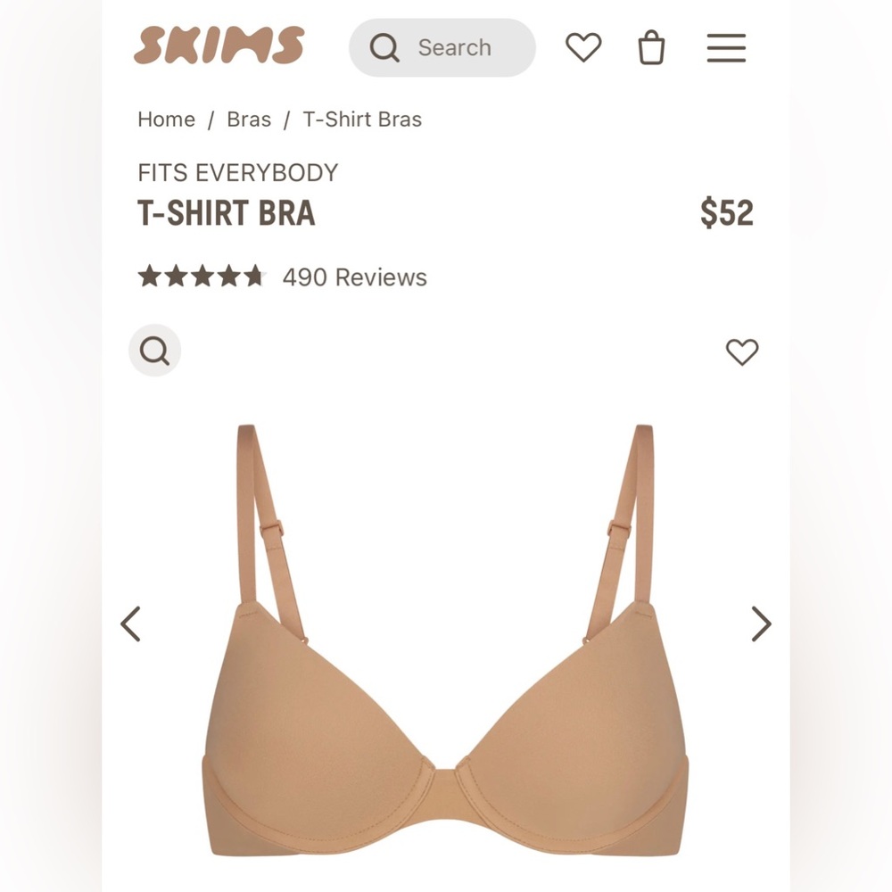 SKIMS Fits Everybody Bra in Ochre